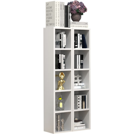 Holz CD DVD Aufbewahrung Regal Megosa S