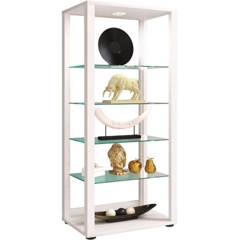 Holz Glas Stand Vitrine Glasol lV