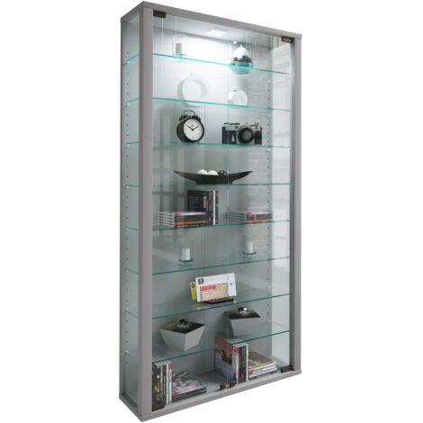 Holz Glas Stand Vitrine Lumo Maxi