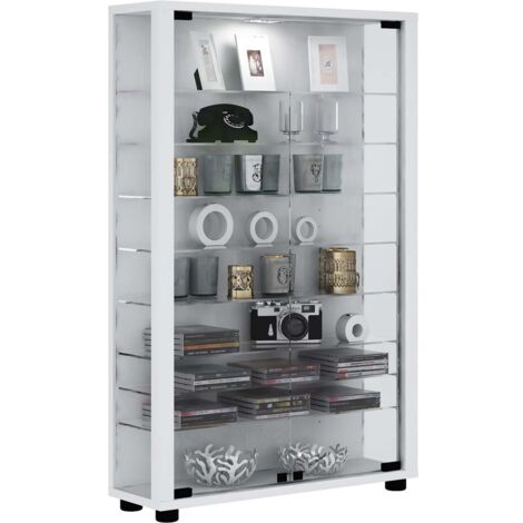 Holz Glas Stand Vitrine Lumo Mini