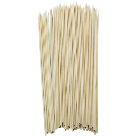 Holz Lagerfeuer Spieß 100 Stück natur - 90 cm x Ø 5 mm - Barbecue Spieße zum Grillen - Holzstab Holzspieß für Grill Feuerkorb Kamin Festival Camping