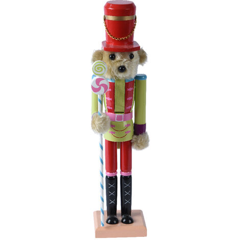 Holz Nussknacker mit den Maßen L 8.7 x B 8 x H 38 cm