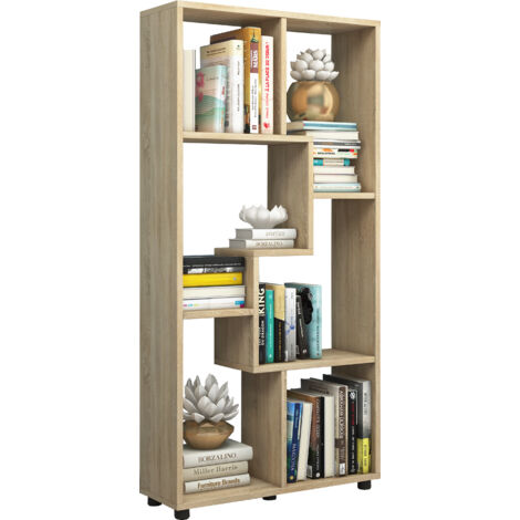Holz Regal Raumteiler Bücherregal Blina