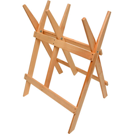 Holz Sägebock 66x55x80 cm Holzsägebock Sägegestell Sägehilfe Kettensäge