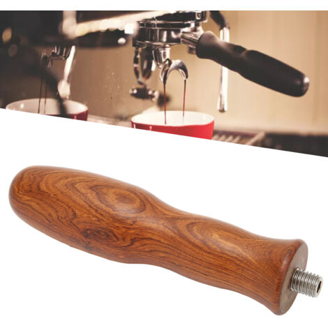 Holz-Siebträger für Kaffeemaschine - Kompositholzhülse M10 im einzigartigen Set [Modell M10, Kompositholz, Naturfarbe]