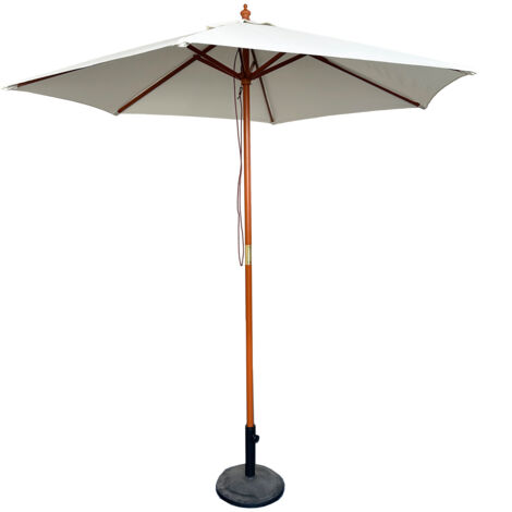 Holz Sonnenschirm Ø4mxH2,70m-MMC8082-beige