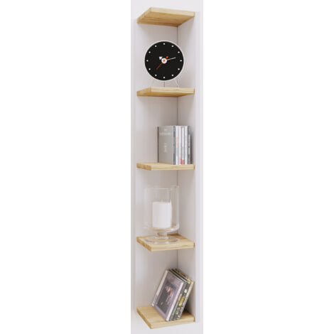 Holz Stand Regal Deko Eckregal Honsa