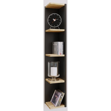 Holz Stand Regal Deko Eckregal Honsa