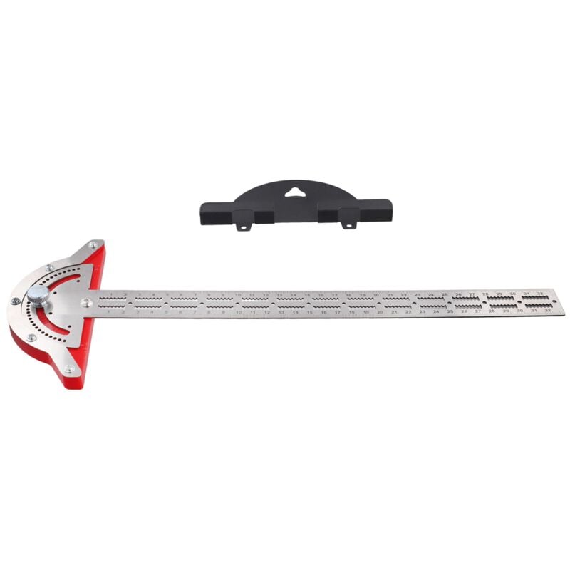 Image of Holzarbeiter Lineal Winkelmesser Winkelsucher Holzbearbeitung Design t Quadrat Anreißwerkzeuge 32cm