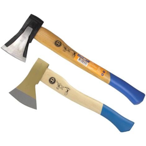 WORKPLUS Holzaxt Beilchen mit Holz Spaltaxt im 2er Set