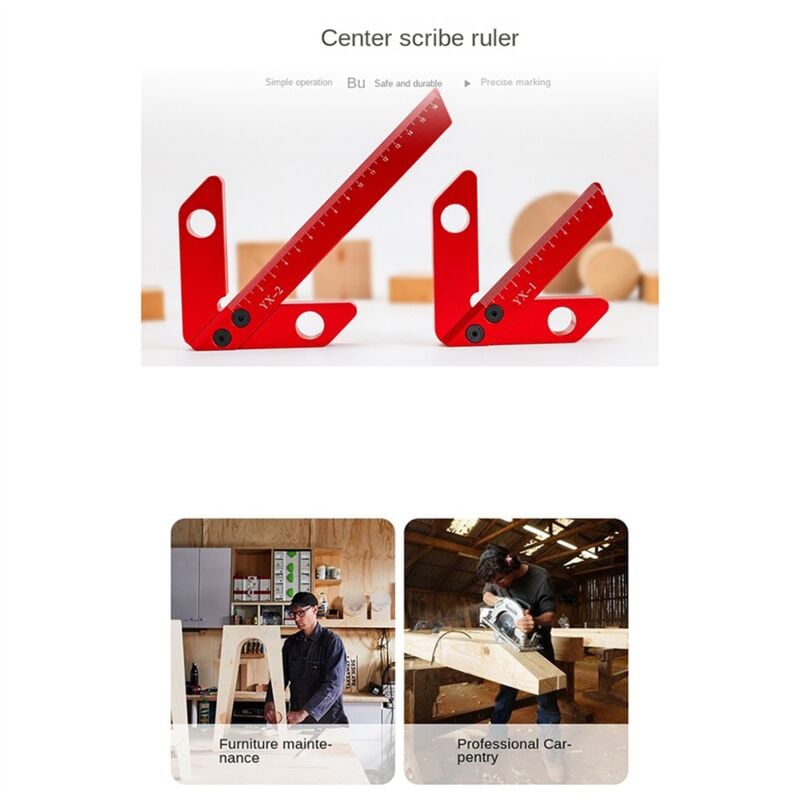 Image of Holzbearbeitung Kreis Zentrum Scriber Platz 45 Grad 90 Rechten Winkel Werkzeuge b