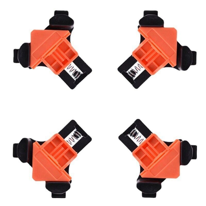 Image of Holzbearbeitung Rechtwinklig Klemme 4-Pcs Set Befestigung Vorrichtung 90-Grad