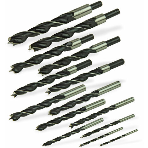 Holzbohrer Bohrer Spiralbohrer Bohrersatz Schlangenbohrer Set 14 teilig