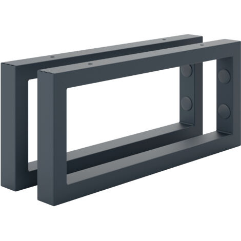 Holzbrink 2 Stück Wandkonsole Grau für Waschtisch, 350x150 mm, design und stabil Waschtischhalterung, Handtuchhalter