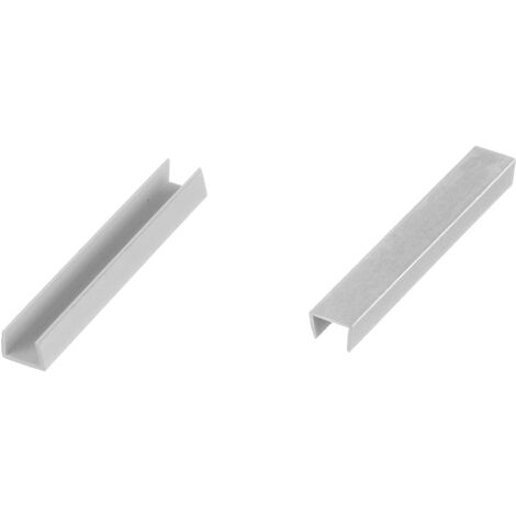 HOLZBRINK Endstück Sockelblende Sockelleiste für Einbauküche 150mm Höhe ALUMINIUM Gebürstet- HBK15