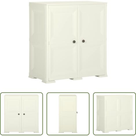 Holzdesign -  Kunststoffschrank 79x43x85,5 cm Holzdesign Vanilleeis