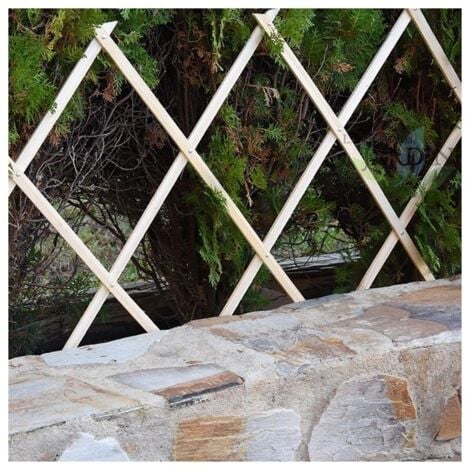 SUINGA Holzgitter 150 x 180 cm, zur Garten- und Raumtrennung. Ausziehbare künstliche Hecke