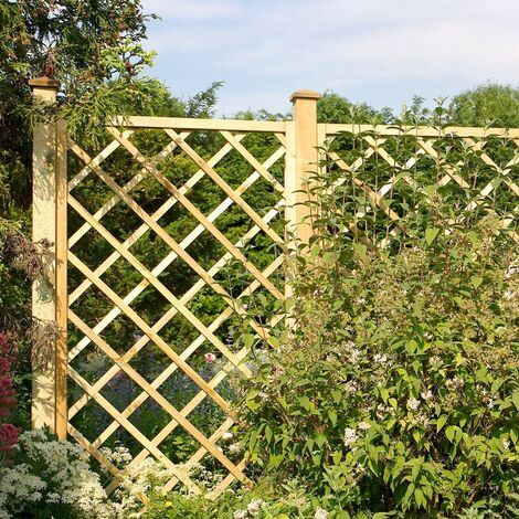 Holzgitter 80x180cm für Garten und Kletterpflanzen im Freien