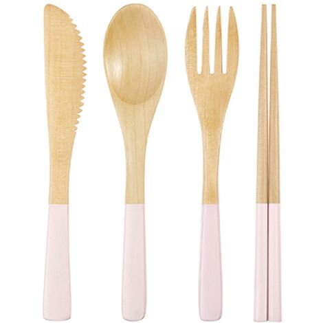 Holzlöffel zum Kochen, Set für die Küche, Antihaft-Kochgeschirr, Werkzeuge oder Utensilien, Akazienholz, Rosa