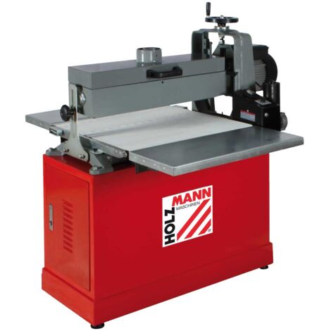 Holzmann – Ponceuse à cylindre 1500W – Pour bois dur et teck – Vitesse d'avance variable – Armoire de rangement métallique incluse