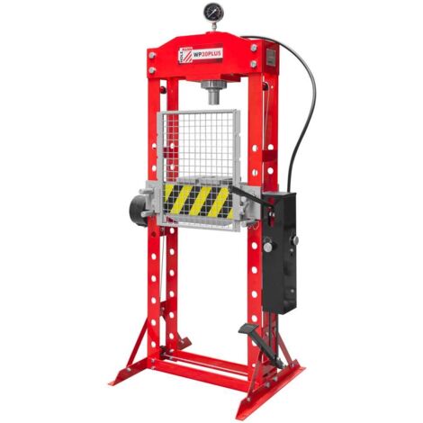 Holzmann – Presse hydraulique 30 tonnes – Force de compression 670 bar – Course 160 mm – Manomètre et retour automatique du piston - WP30PLUS