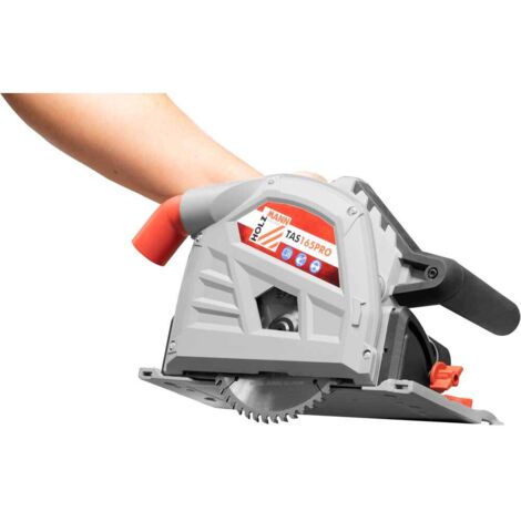 Holzmann – Scie circulaire plongeante 1400 W TAS165PRO – Profondeur de coupe 54 mm – Pour bois massif et placage – Moteur puissant et léger