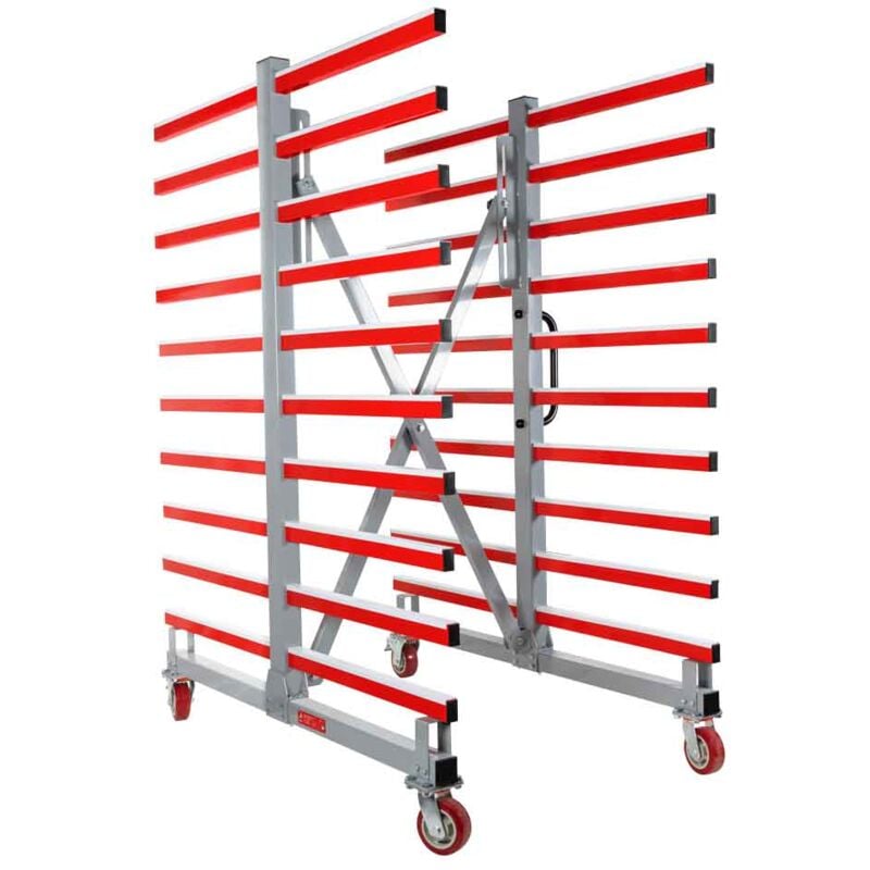 Chariot de sechage mobile double - Holzmann