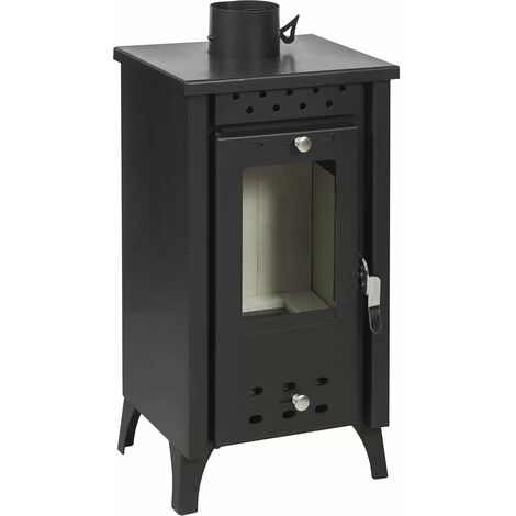 Holzofen "Ermes" 8,5 kW aus Stahl h 74 cm Made in Europe