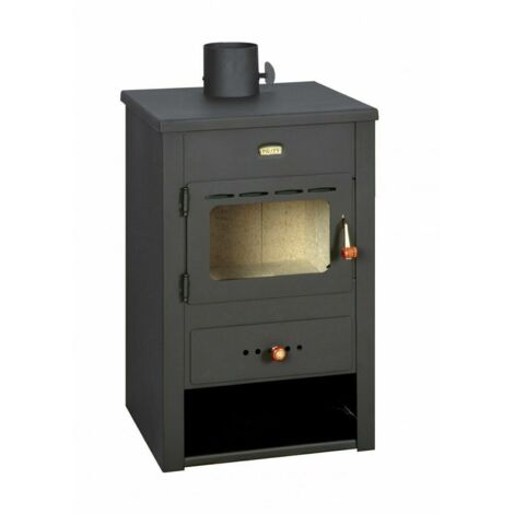 Holzofen Prity K12 – 10,4 kW, Kompaktes Design, Graphitschwarz, Energieklasse A