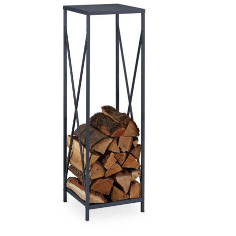 Holzregal aus grauem metall 8