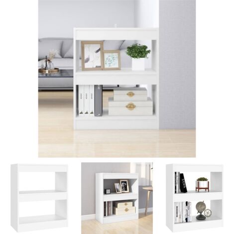 Holzregal - vidaXL Bücherregal/Raumteiler Weiß 60x30x72 cm - Wohnzimmerregal