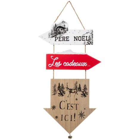 Holzschild mit 3 Pfeilen H 51 cm - Feeric lights & christmas