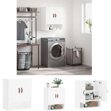 Holzschrank - vidaXL Wandschrank Weiß 60x31x70 cm Holzwerkstoff - Wandmontage