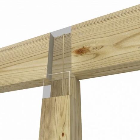 Holzschraube mit Senkkopf – Gelb verzinkter Stahl – Torx 6x200 mm – T30 – 100 Stück in der Packung