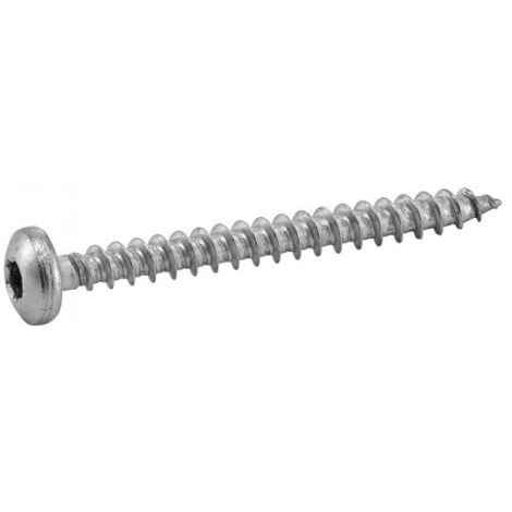Holzschraube Spanplatte mit Zylinderkopf und Sechskant - Edelstahl A2 4x16 mm - Packung mit 200