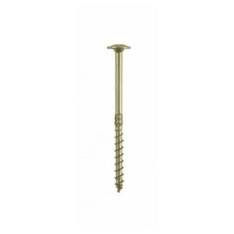 Holzschraube Strukturkopf, verzinkt gelb, Torx 8x120 mm, T40, 50 Stück in der Packung