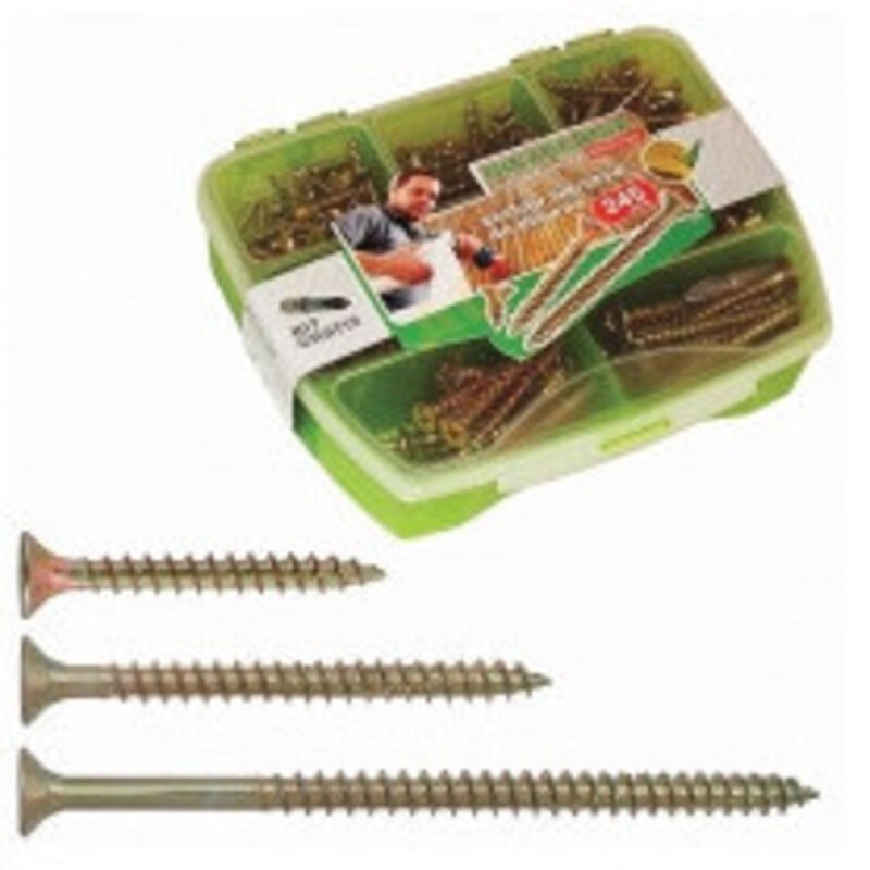 Holzschrauben Referenz Uc-4035 Bezeichnung: Packung mit 500 Schrauben ø 4,0 x 35 mm Gesamtlänge, Vollgewinde, Kreuzschlitz Pz 2