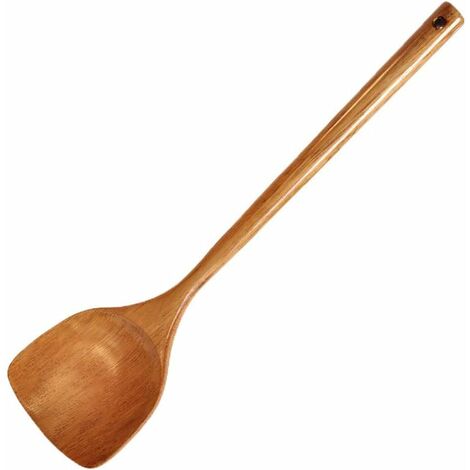 Holzspatel, Pfannenwender, gebratene Schaufel, Wok-Schaufel, Kochlöffel für antihaftbeschichtete Pfanne (38,1 cm), Kochgeschirr, Küchenzubehör, Gadgets