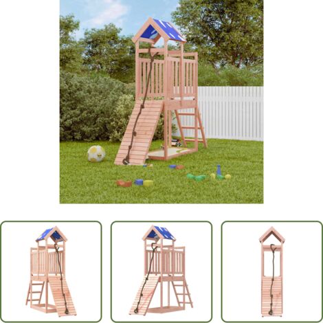 Holzspielplatz -  Spielturm Massivholz Douglasie