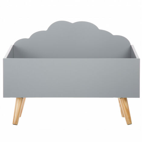 Holzspielzeugtruhe Nuage Atmosphera - Grau