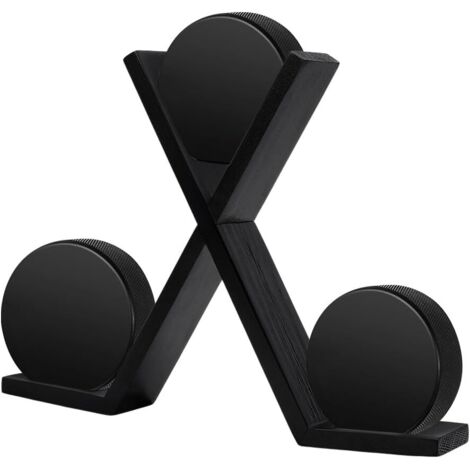 Holzständer mit Halterung für 3 schwarze Hockeypucks, Dekoration für Wohnzimmer/Sportmannschaften