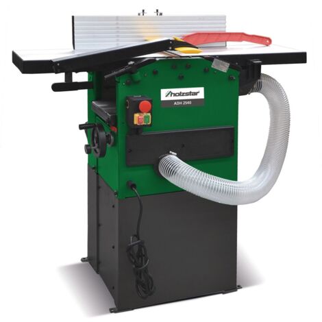 Holzstar – Raboteuse dégauchisseuse 254 mm – Puissance 1,2 kW – Aspiration intégrée – Avance automatique – Pour bois massif