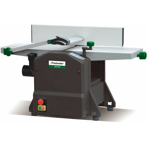 Holzstar – Raboteuse dégauchisseuse portable 204 mm – Moteur 1,5 kW 230V – Table en fonte d'aluminium – Avance automatique du matériel - ADH200