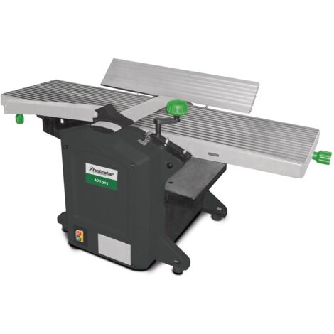 Holzstar – Raboteuse dégauchisseuse portable 305 mm – Puissance 1,8 kW – Tension 230V – 2 fers à rabot – Table en fonte d'aluminium - ADH305