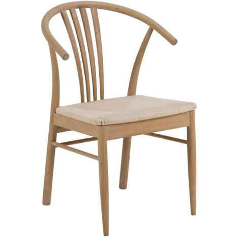 HOLZSTUHL York gebleichte Eiche STRING SEAT Jute
