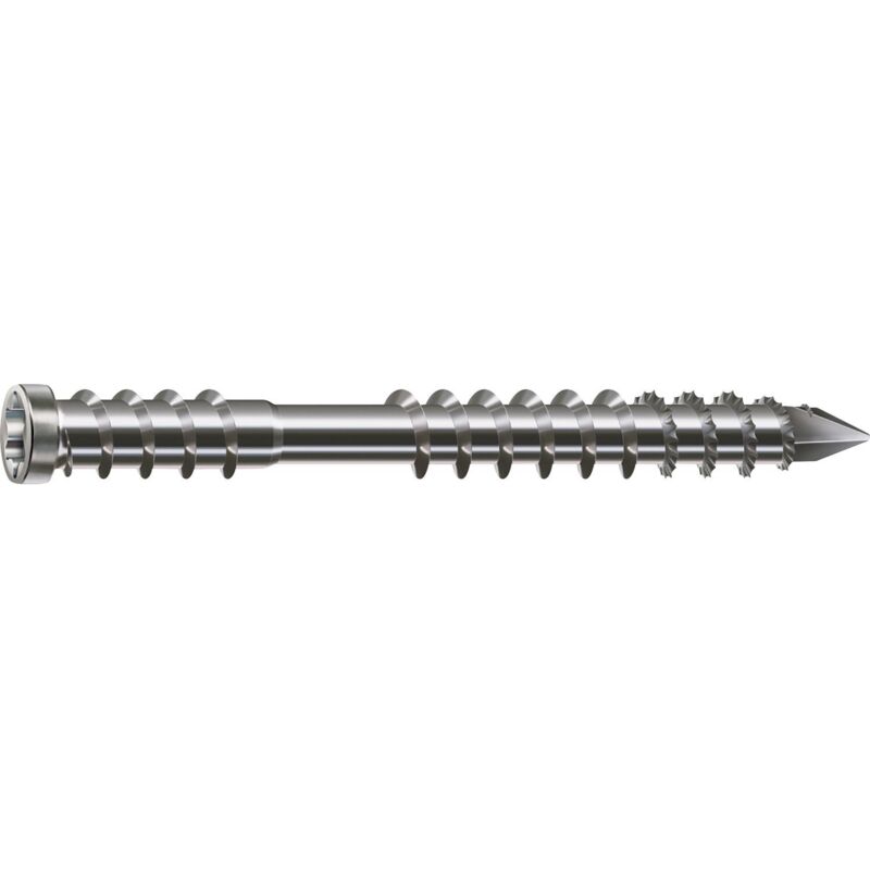Spax - Tornillo 6x50mm t-star plus T25 - Punta cortante - acero inoxidable A2 - 100 piezas - 0538000600503