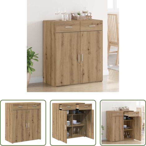 Holzwerkstoff -  Badschrank Artisan-Eiche 80 x 42,5 x 93,5 cm Holzwerkstoff