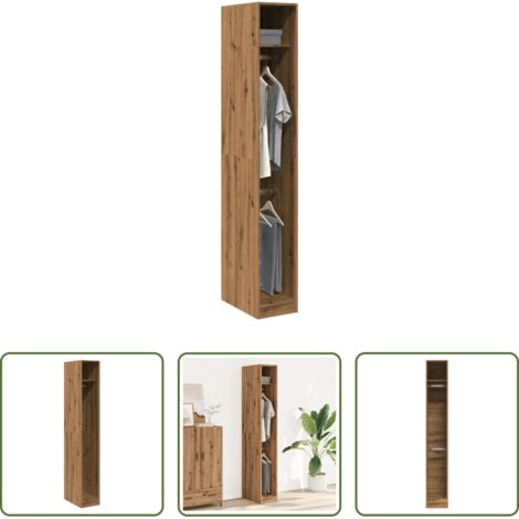 Holzwerkstoff -  Kleiderschrank Artisan-Eiche 30x50x200 cm Holzwerkstoff