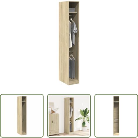 Holzwerkstoff -  Kleiderschrank Sonoma-Eiche 30x50x200 cm Holzwerkstoff