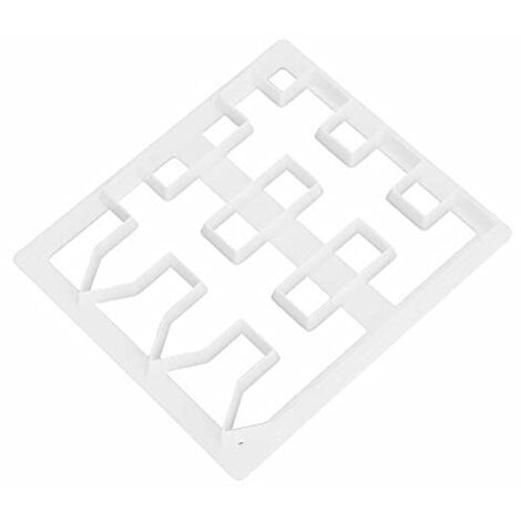 Holzzaun-Ausstecher, Kunststoff-Fondant-Kuchen-Zaun-Druck-Schneideform für DIY-Fondant, Gummipaste, Kuchenranddekoration, Weißes Backwerkzeug